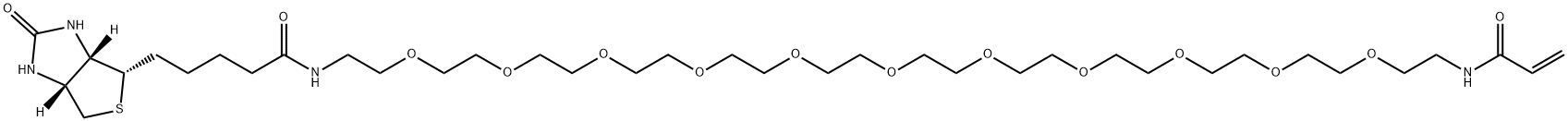 Biontin-PEG11-Acrylamide Struktur