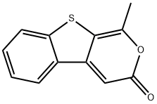 3H-[1]Benzothieno[2,3-c]pyran-3-one, 1-methyl- Struktur