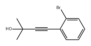 3-Butyn-2-ol, 4-(2-bromophenyl)-2-methyl- Struktur