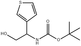 Carbamic acid, N-[2-hydroxy-1-(3-thienyl)ethyl]-, 1,1-dimethylethyl ester Struktur