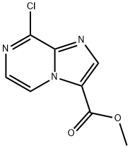 Imidazo[1,2-a]pyrazine-3-carboxylic acid, 8-chloro-, methyl ester Struktur