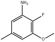 Benzenamine, 2-fluoro-3-methoxy-5-methyl- Struktur