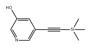 3-Pyridinol, 5-[2-(trimethylsilyl)ethynyl]- Struktur