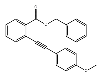 Benzoic acid, 2-[2-(4-methoxyphenyl)ethynyl]-, phenylmethyl ester