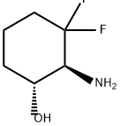 Cyclohexanol, 2-amino-3,3-difluoro-, (1R,2S)- Struktur