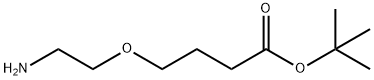 Butanoic acid, 4-(2-aminoethoxy)-, 1,1-dimethylethyl ester Struktur