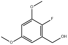 Benzenemethanol, 2-fluoro-3,5-dimethoxy- Struktur