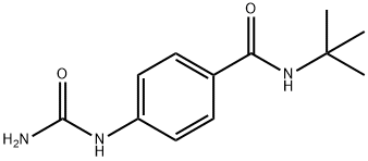 Benzamide, 4-[(aminocarbonyl)amino]-N-(1,1-dimethylethyl)- Struktur