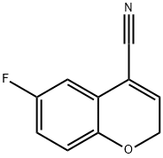 2H-1-Benzopyran-4-carbonitrile, 6-fluoro- Struktur