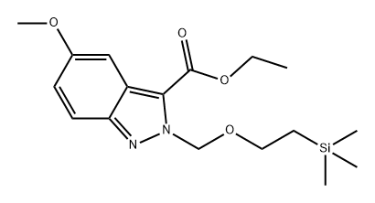 2H-Indazole-3-carboxylic acid, 5-methoxy-2-[[2-(trimethylsilyl)ethoxy]methyl]-, ethyl ester