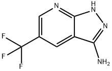 5-Trifluoromethyl-1H-pyrazolo[3,4-b]pyridin-3-ylamine Struktur