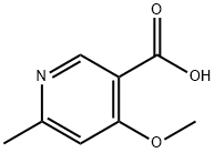 3-Pyridinecarboxylic acid, 4-methoxy-6-methyl- Struktur