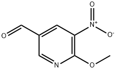 3-Pyridinecarboxaldehyde, 6-methoxy-5-nitro- Struktur