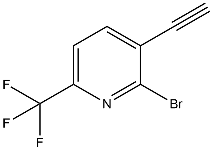 2-Bromo-3-ethynyl-6-(trifluoromethyl)pyridine Struktur