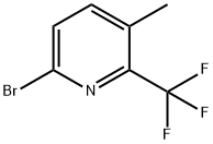 Pyridine, 6-bromo-3-methyl-2-(trifluoromethyl)- Struktur