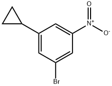 1-Bromo-3-cyclopropyl-5-nitrobenzene Struktur