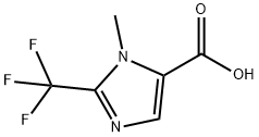 1H-Imidazole-5-carboxylic acid, 1-methyl-2-(trifluoromethyl)- Struktur