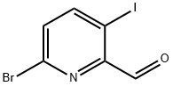 2-Pyridinecarboxaldehyde, 6-bromo-3-iodo- Struktur