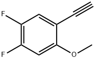 1-ethynyl-4,5-difluoro-2-methoxybenzene Struktur