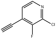 2-Chloro-4-ethynyl-3-fluoropyridine Struktur