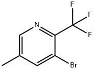 3-Bromo-5-methyl-2-(trifluoromethyl)pyridine Struktur