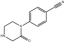 4-(2-Oxo-1-piperazinyl)benzonitrile Struktur