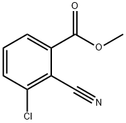 Benzoic acid, 3-chloro-2-cyano-, methyl ester Struktur