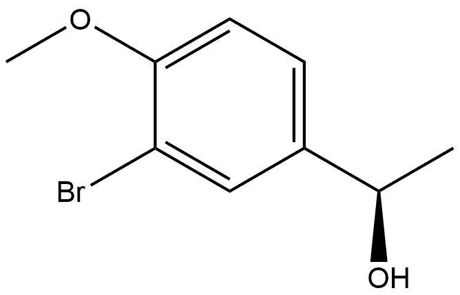 (1R)-1-(3-Bromo-4-methoxyphenyl)ethan-1-ol Struktur