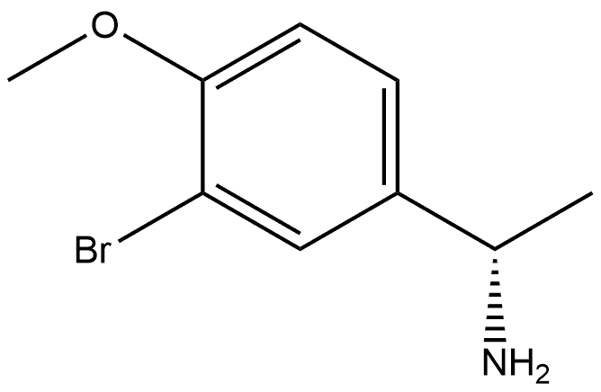 (S)-1-(3-bromo-4-methoxyphenyl)ethanamine Struktur