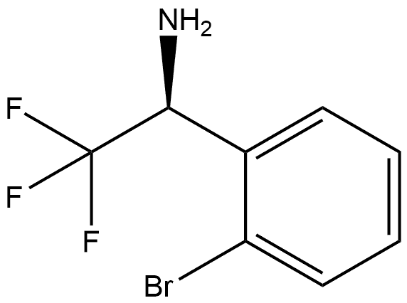 (S)-1-(2-bromophenyl)-2,2,2-trifluoroethanamine Struktur