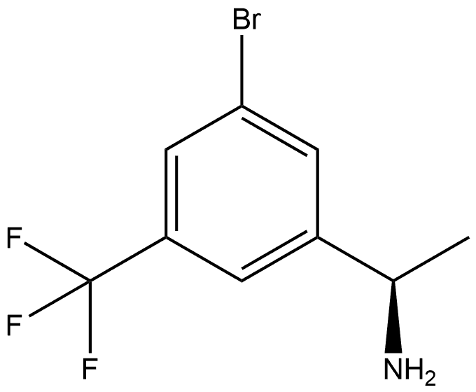 (R)-1-(3-bromo-5-(trifluoromethyl)phenyl)ethanamine Struktur