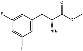 D-Phenylalanine, 3,5-difluoro-, methyl ester Struktur