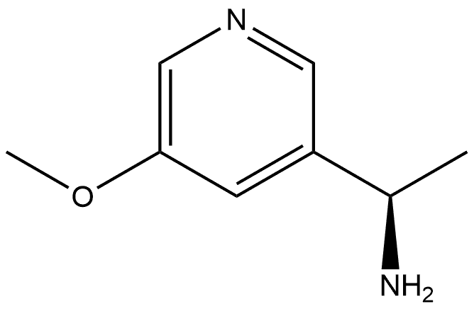 (αR)-5-Methoxy-α-methyl-3-pyridinemethanamine Struktur