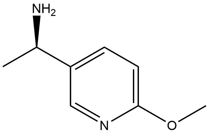 3-Pyridinemethanamine, 6-methoxy-α-methyl-, (αR)- Struktur