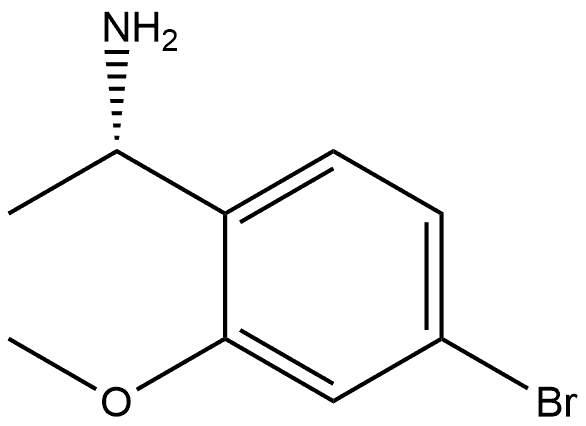 (S)-1-(4-bromo-2-methoxyphenyl)ethanamine Struktur