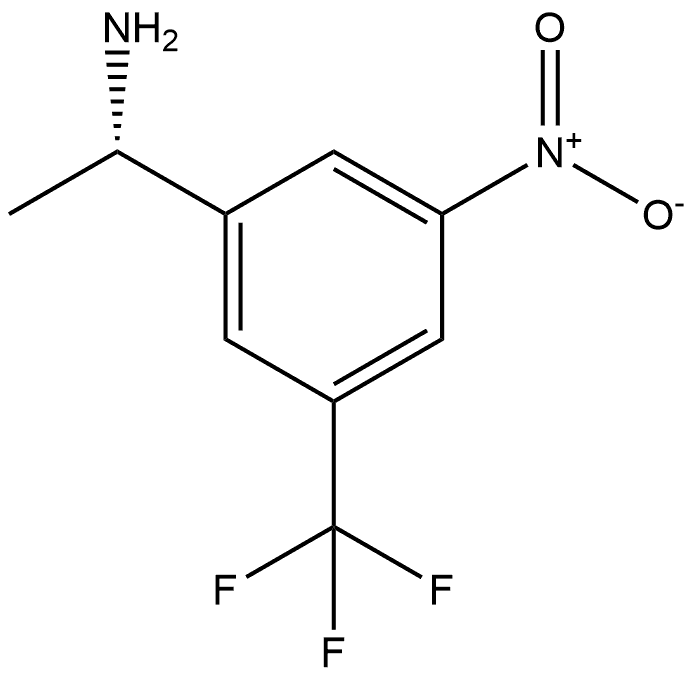 (S)-1-(3-nitro-5-(trifluoromethyl)phenyl)ethan-1-amine Struktur