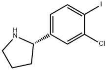 (2S)-2-(3-chloro-4-iodophenyl)pyrrolidine Struktur