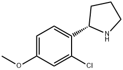 (2S)-2-(2-chloro-4-methoxyphenyl)pyrrolidine Struktur