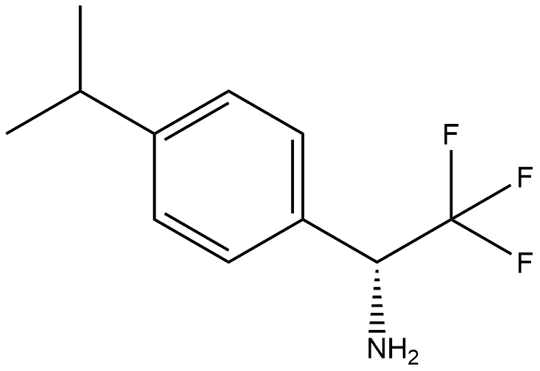 (R)-2,2,2-trifluoro-1-(4-isopropylphenyl)ethanamine Struktur