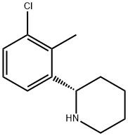 (2S)-2-(3-chloro-2-methylphenyl)piperidine Struktur