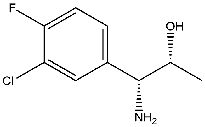 (1R,2R)-1-AMINO-1-(3-CHLORO-4-FLUOROPHENYL)PROPAN-2-OL Struktur