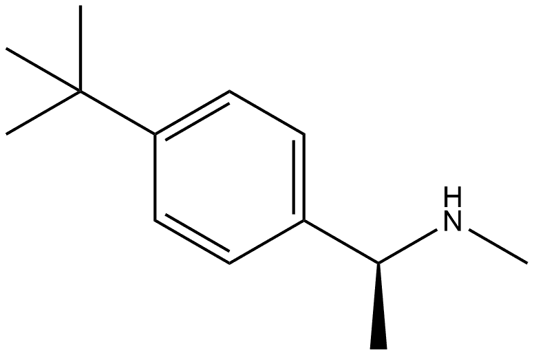 Benzenemethanamine, 4-(1,1-dimethylethyl)-N,α-dimethyl-, (αS)- Struktur