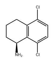 1-Naphthalenamine, 5,8-dichloro-1,2,3,4-tetrahydro-, (1S)- Struktur