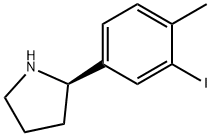 (2R)-2-(3-iodo-4-methylphenyl)pyrrolidine Struktur