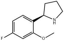 (2R)-2-(4-fluoro-2-methoxyphenyl)pyrrolidine Struktur