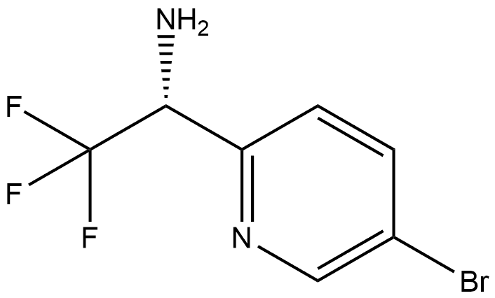 2-Pyridinemethanamine, 5-bromo-α-(trifluoromethyl)-, (αR)- Struktur