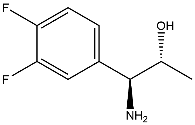 (1S,2R)-1-AMINO-1-(3,4-DIFLUOROPHENYL)PROPAN-2-OL Struktur