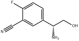 Benzonitrile, 5-[(1R)-1-amino-2-hydroxyethyl]-2-fluoro- Struktur