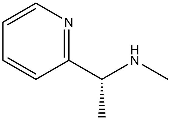 2-Pyridinemethanamine, N,α-dimethyl-, (αR)- Struktur