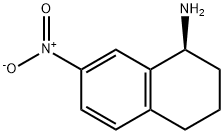 1-Naphthalenamine, 1,2,3,4-tetrahydro-7-nitro-, (1S)- Struktur